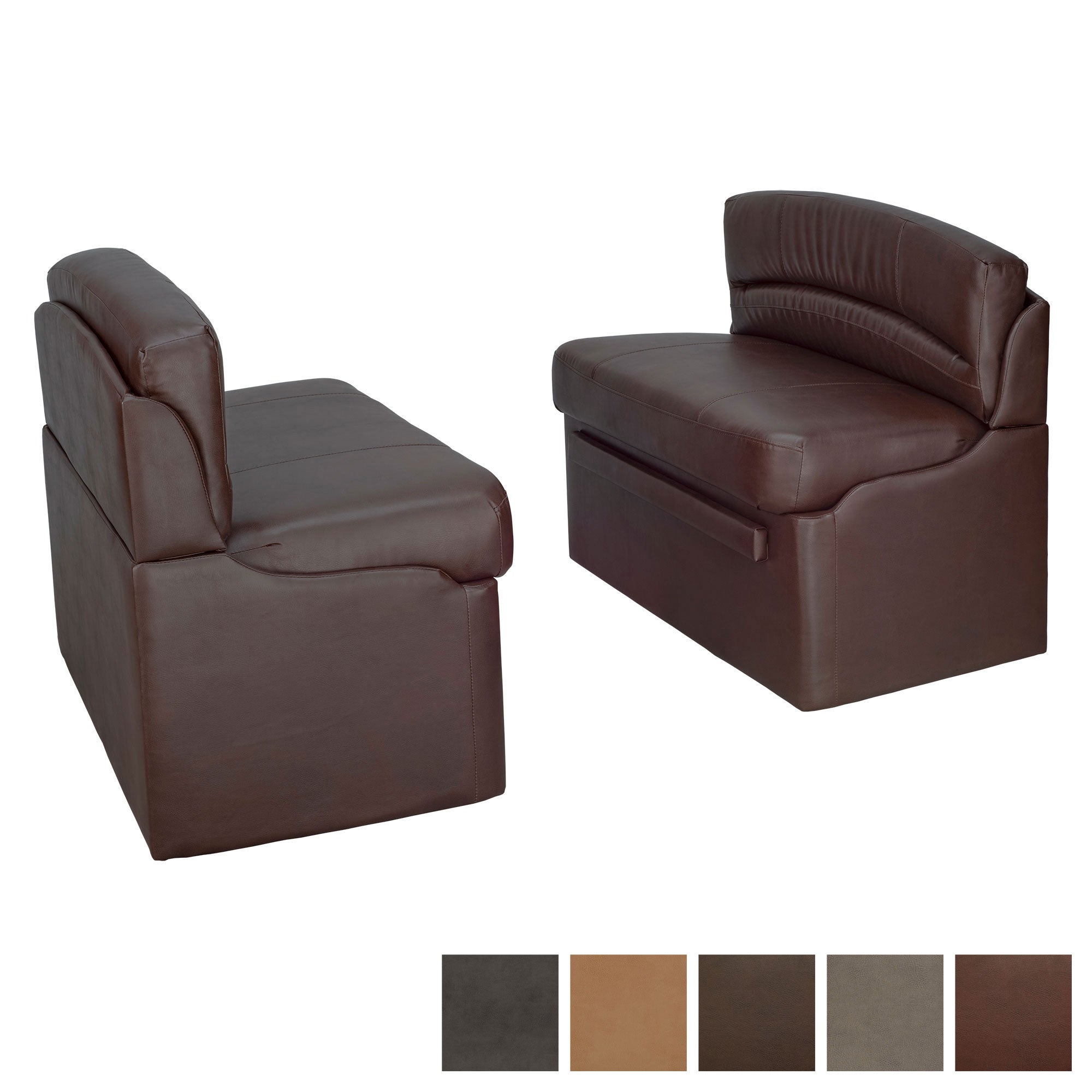 RecPro Charles 42" RV Dinette Booth with Storage | Converts to Bed