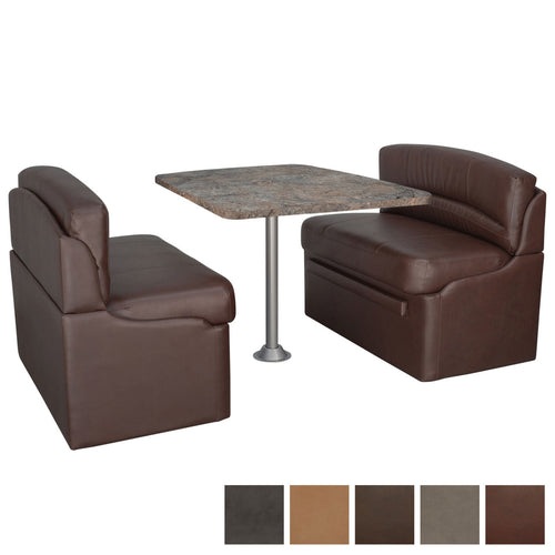 RecPro 42" RV Dinette Booth with Optional Table and Leg