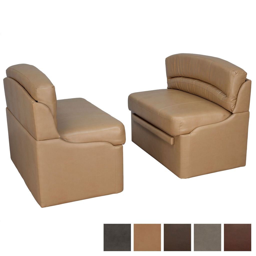 RecPro Charles 38" RV Dinette Booth with Storage | Converts to Bed