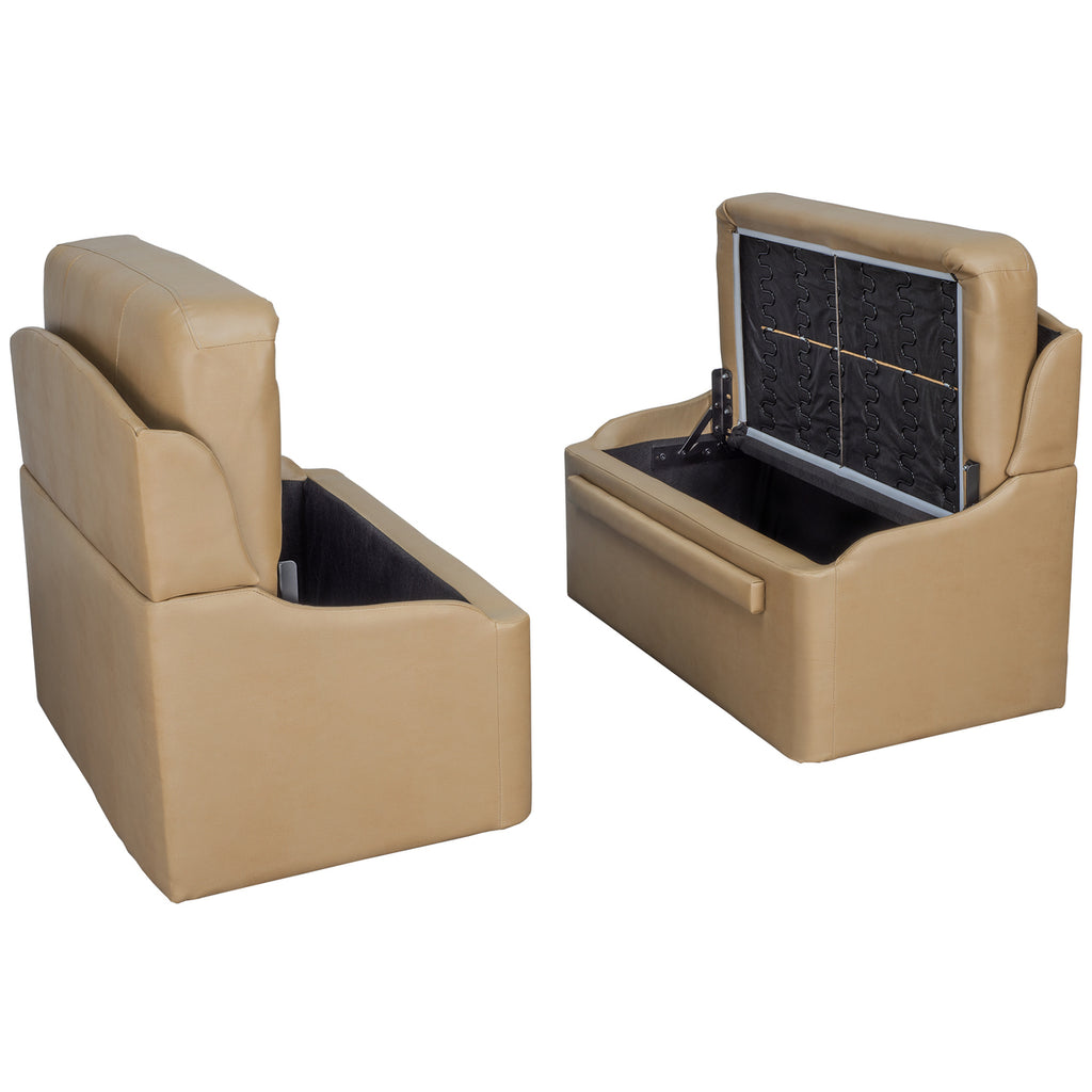 RecPro Charles 38" RV Dinette Booth with Storage | Converts to Bed