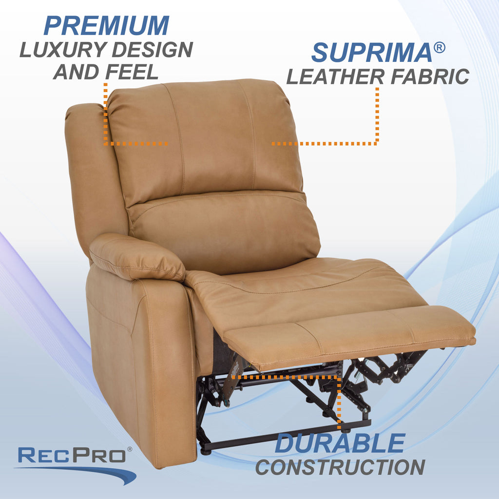 RecPro Charles 29" Left Arm Recliner Modular RV Furniture Reclining Luxury Lounger