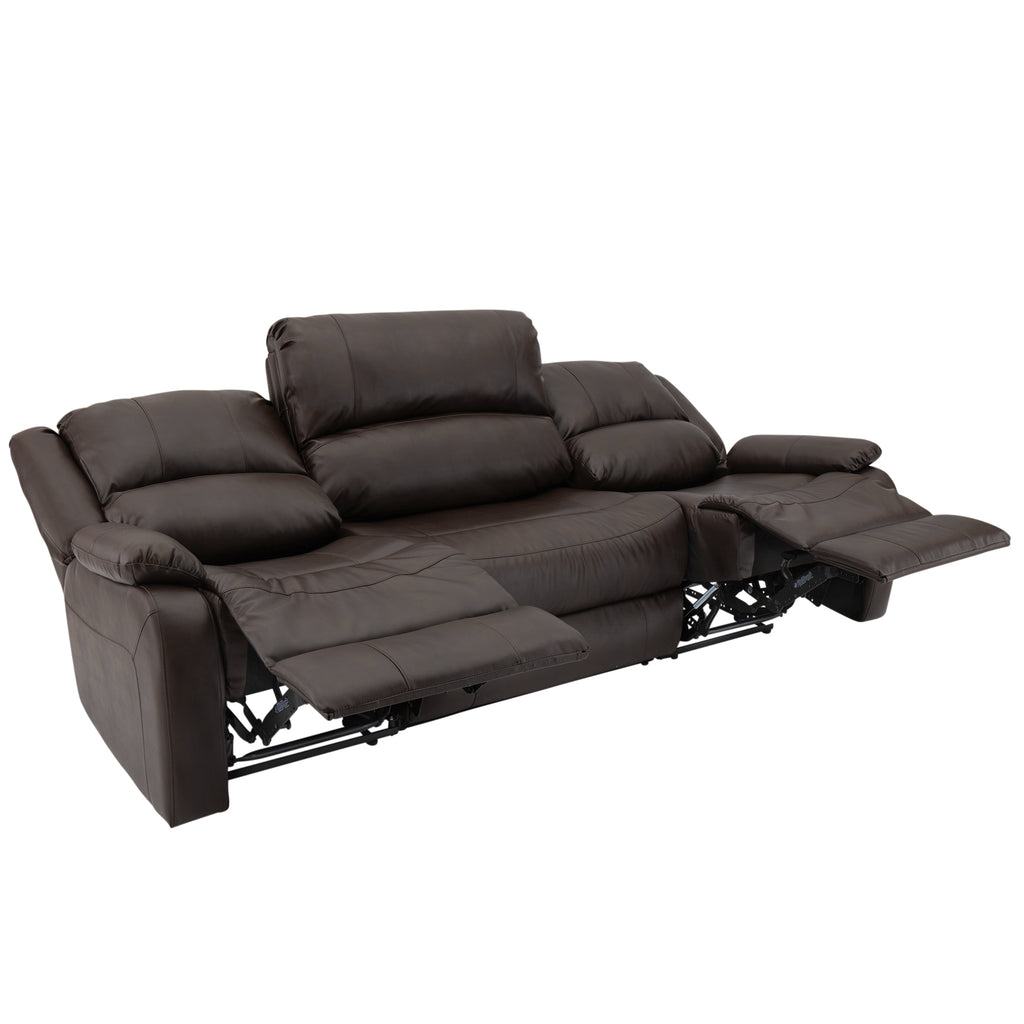 RecPro Charles 94" Double Wall Hugger RV Recliner Sofa with Drop Down Console