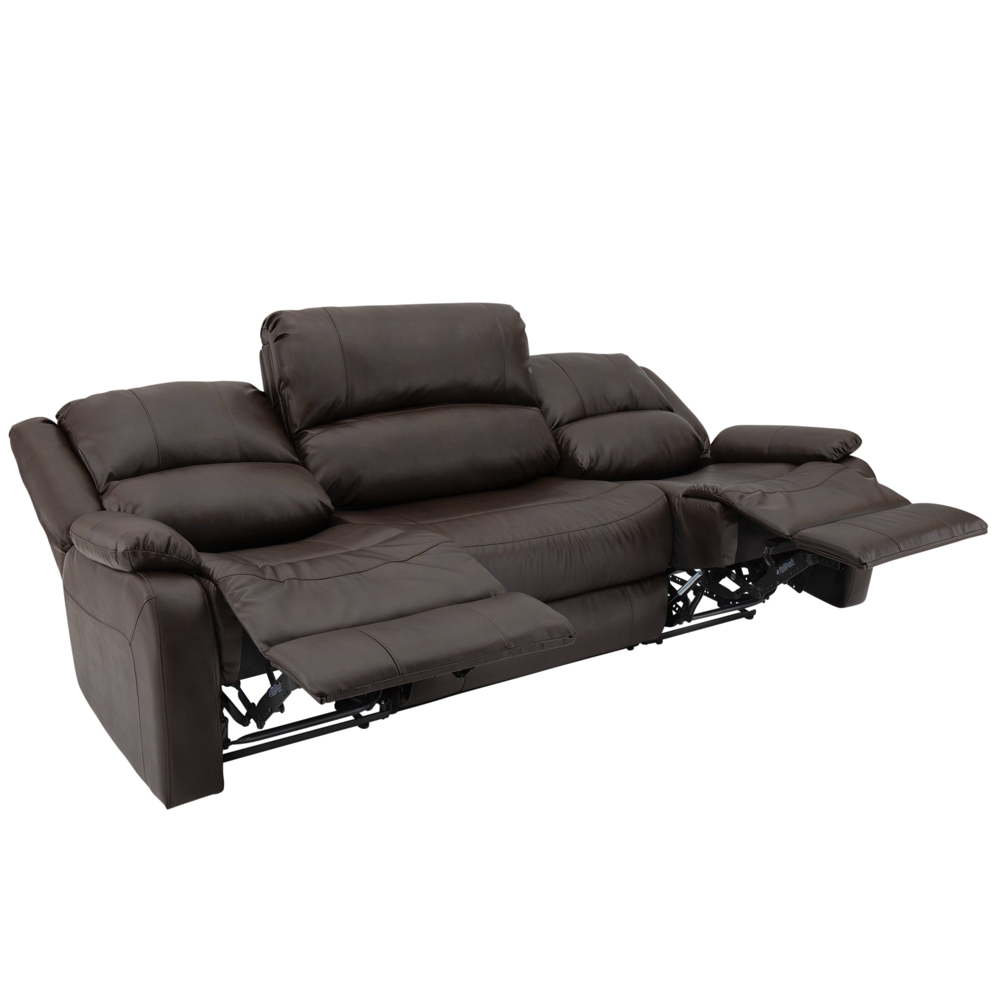 RecPro Charles 94" Double Wall Hugger RV Recliner Sofa with Drop Down Console