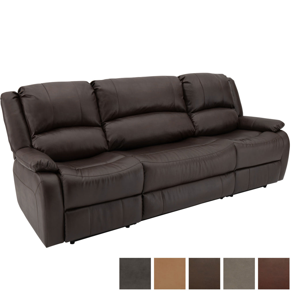 RecPro Charles 94" Double Wall Hugger RV Recliner Sofa with Drop Down Console