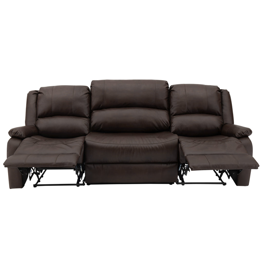 RecPro Charles 94" Double Wall Hugger RV Recliner Sofa with Drop Down Console