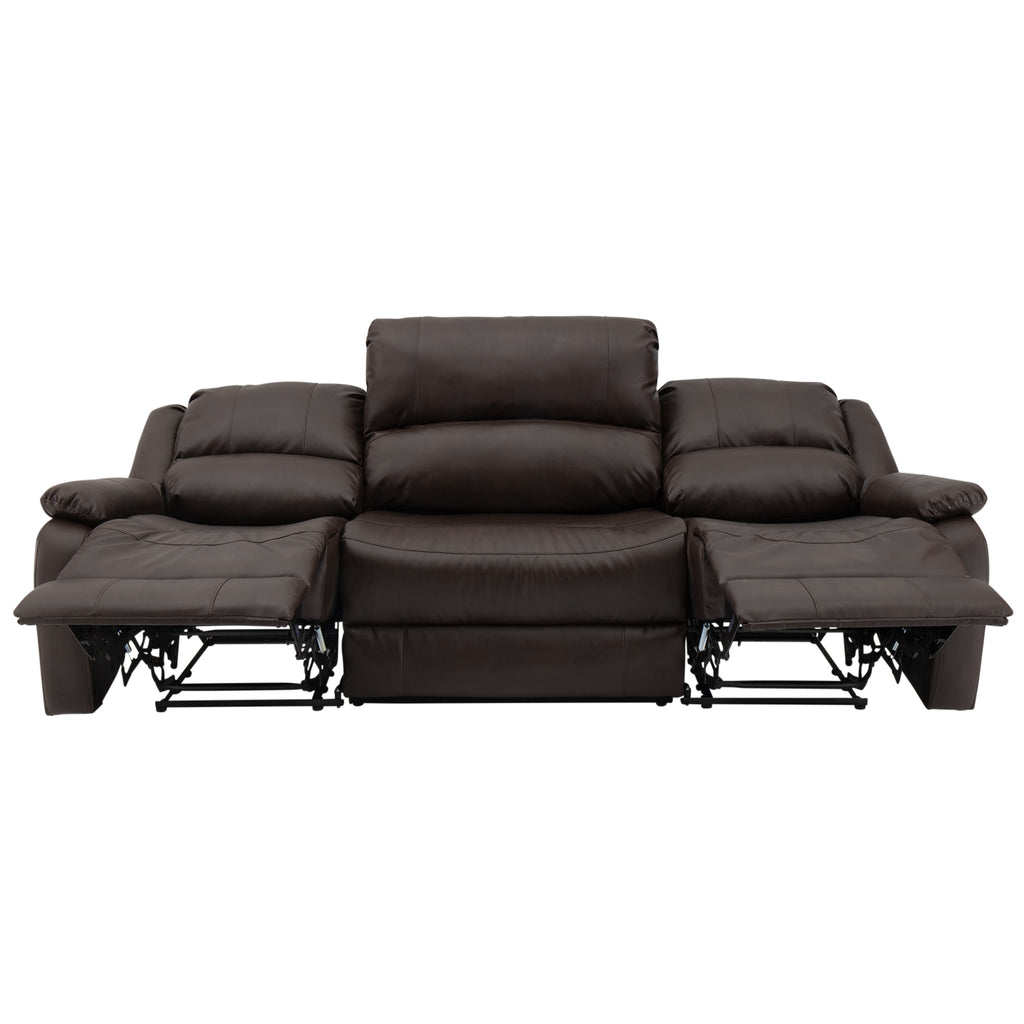 RecPro Charles 94" Double Wall Hugger RV Recliner Sofa with Drop Down Console
