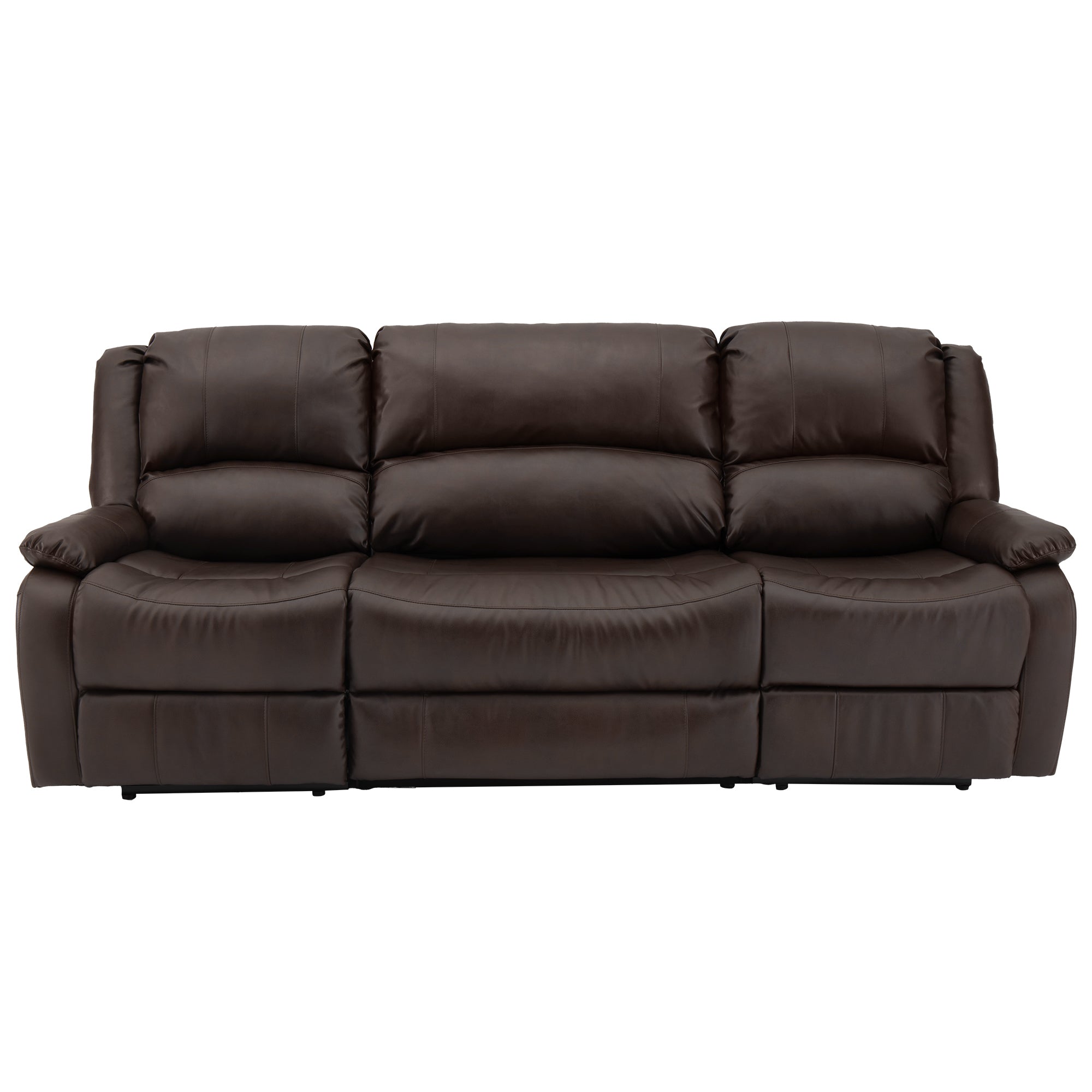 RecPro Charles 94" Double Wall Hugger RV Recliner Sofa with Drop Down Console