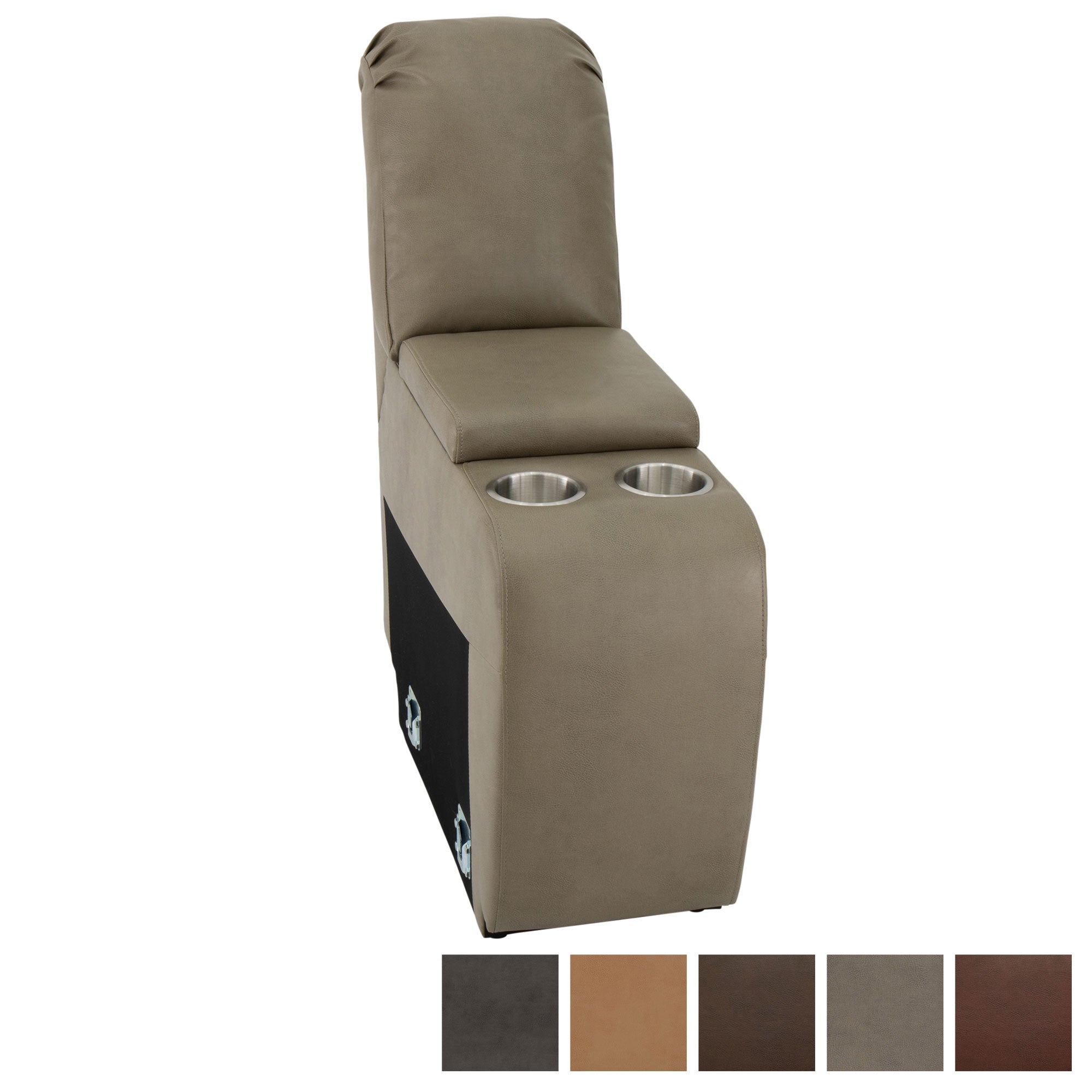 RecPro Charles 12" RV Furniture Comfort Console with Cup Holders and Storage