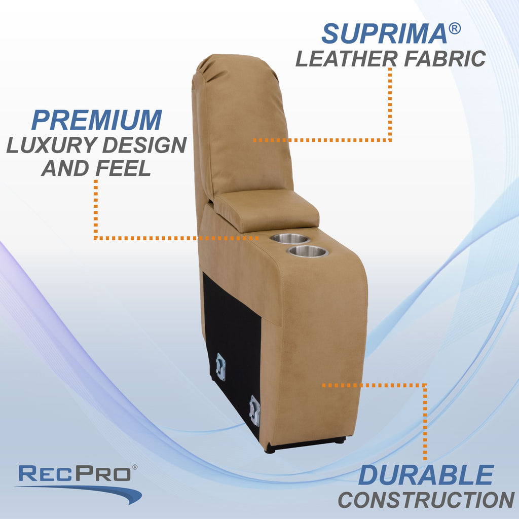 RecPro Charles 9" RV Furniture Comfort Console with Cup Holders and Storage