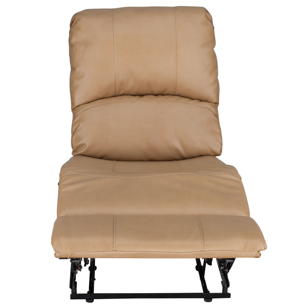 RecPro Charles 22" RV Recliner and Drop Down Comfort Console w/ Cup Holders