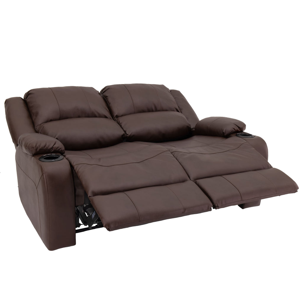 RecPro Charles 58" Powered Double RV Wall Hugger Recliner Sofa RV Loveseat