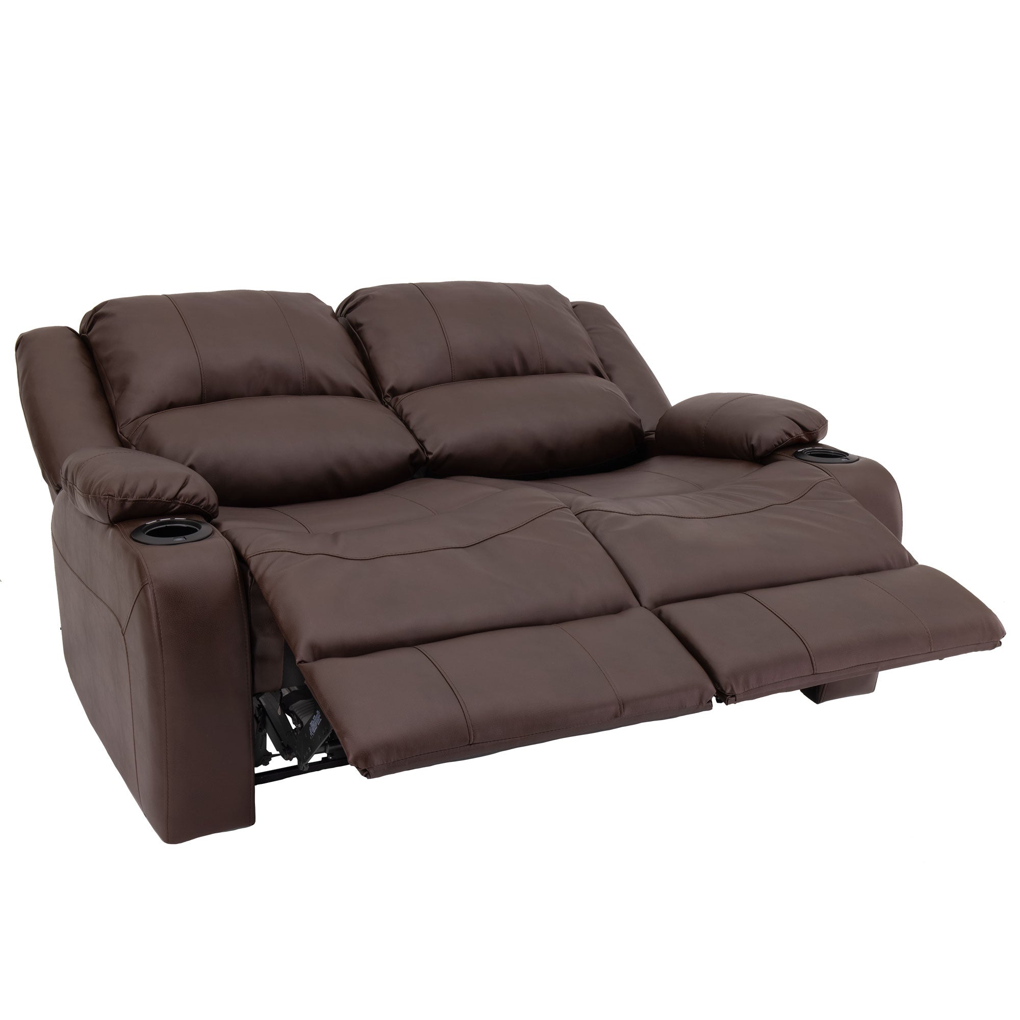 RecPro Charles 58" Powered Double RV Wall Hugger Recliner Sofa RV Loveseat