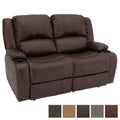 RecPro Charles 58" Powered Double RV Wall Hugger Recliner Sofa RV Loveseat