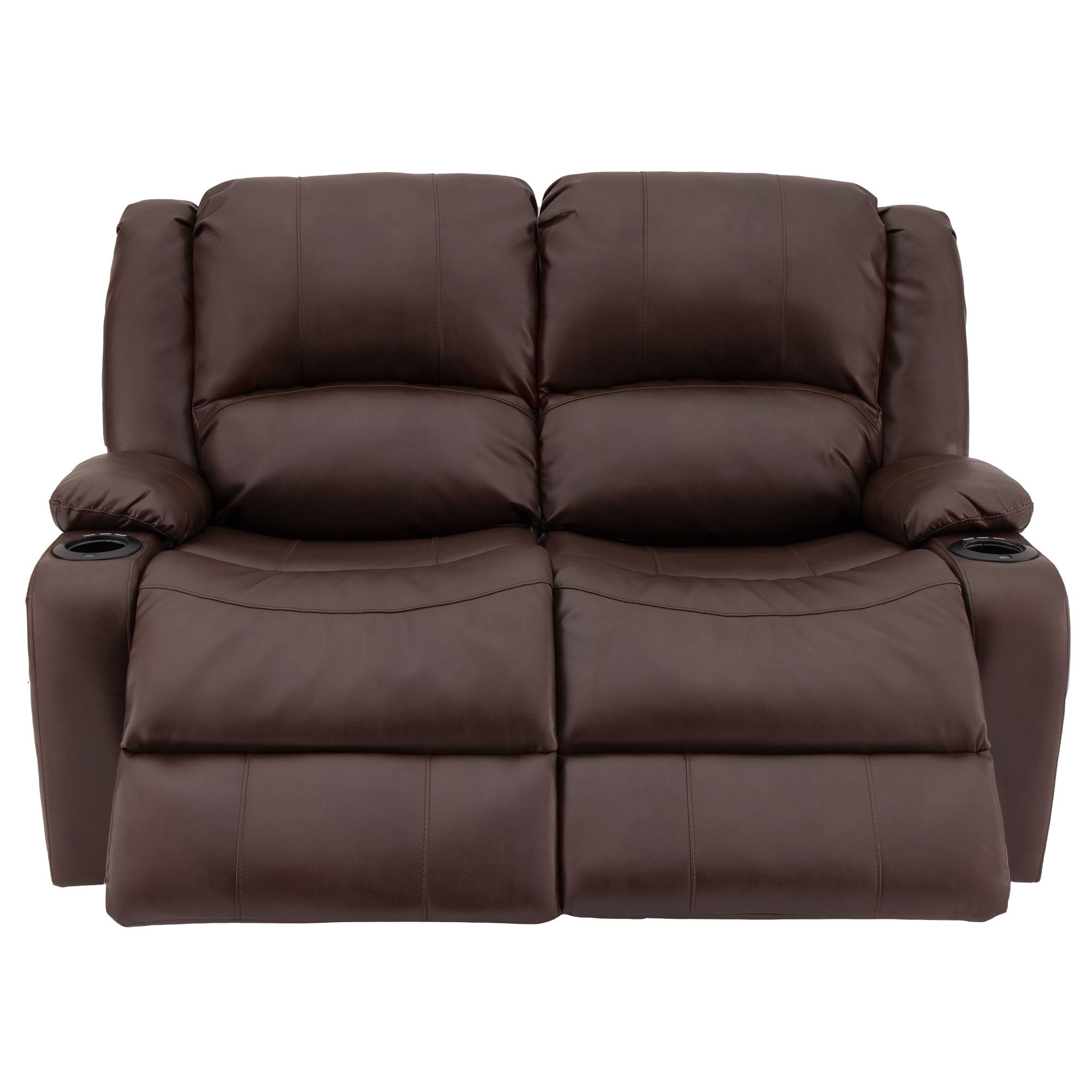 RecPro Charles 58" Powered Double RV Wall Hugger Recliner Sofa RV Loveseat