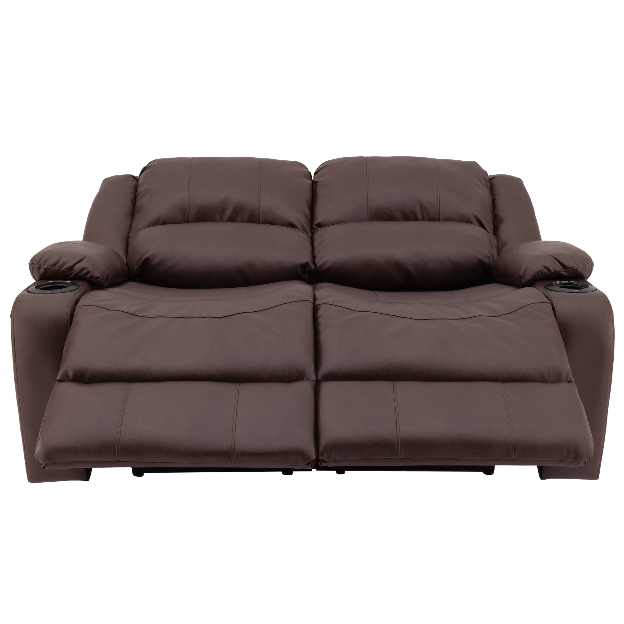 RecPro Charles 58" Powered Double RV Wall Hugger Recliner Sofa RV Loveseat