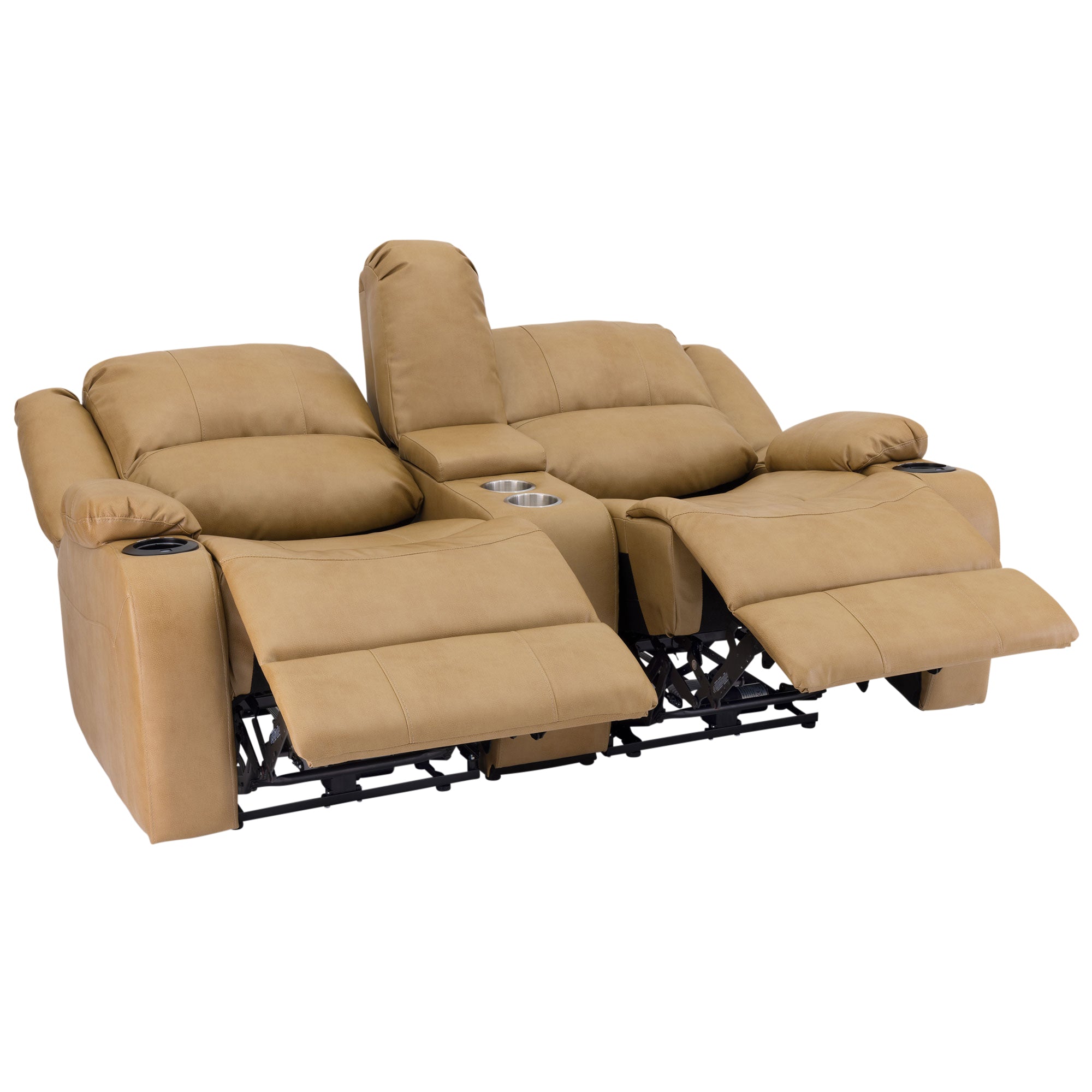 RecPro Charles 67" Powered Double RV Wall Hugger Recliner Sofa RV Loveseat
