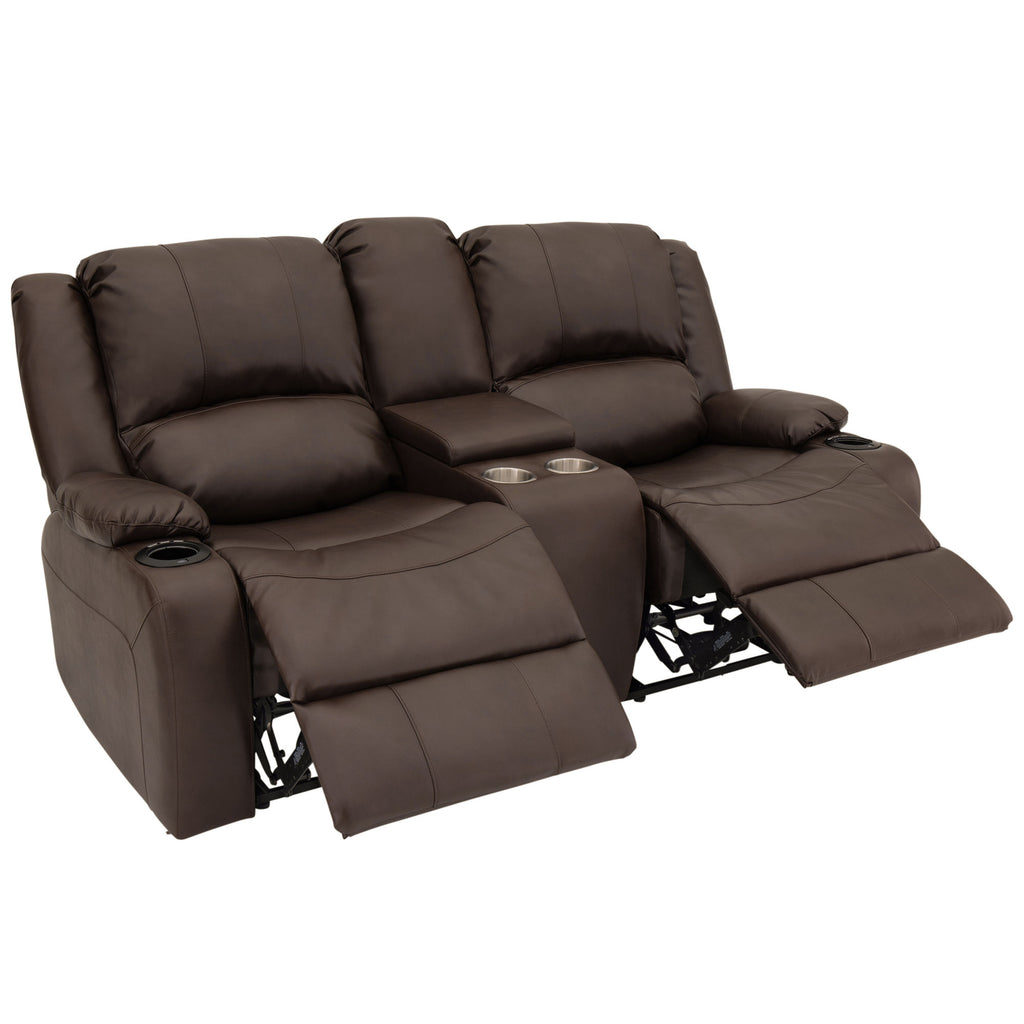 RecPro Charles 70" Powered Double RV Wall Hugger Recliner Sofa RV Loveseat