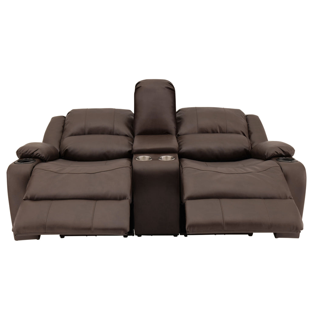 RecPro Charles 70" Powered Double RV Wall Hugger Recliner Sofa RV Loveseat