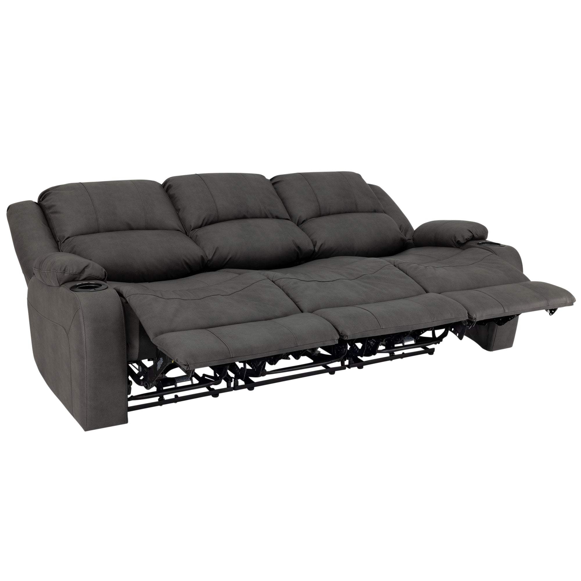RecPro Charles 80" Powered Triple RV Wall Hugger Recliner Sofa RV Loveseat