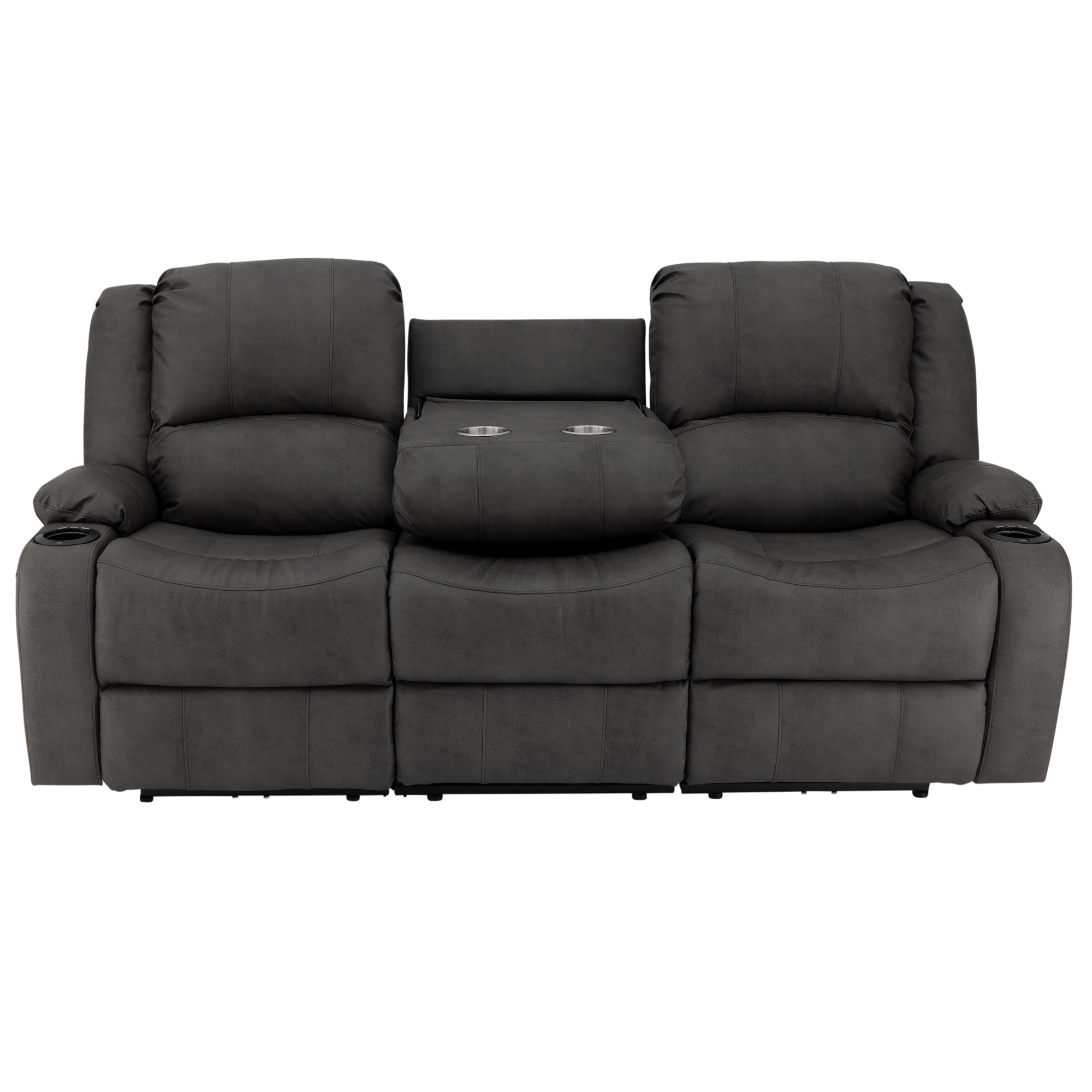 RecPro Charles 80" Powered Triple RV Wall Hugger Recliner Sofa RV Loveseat