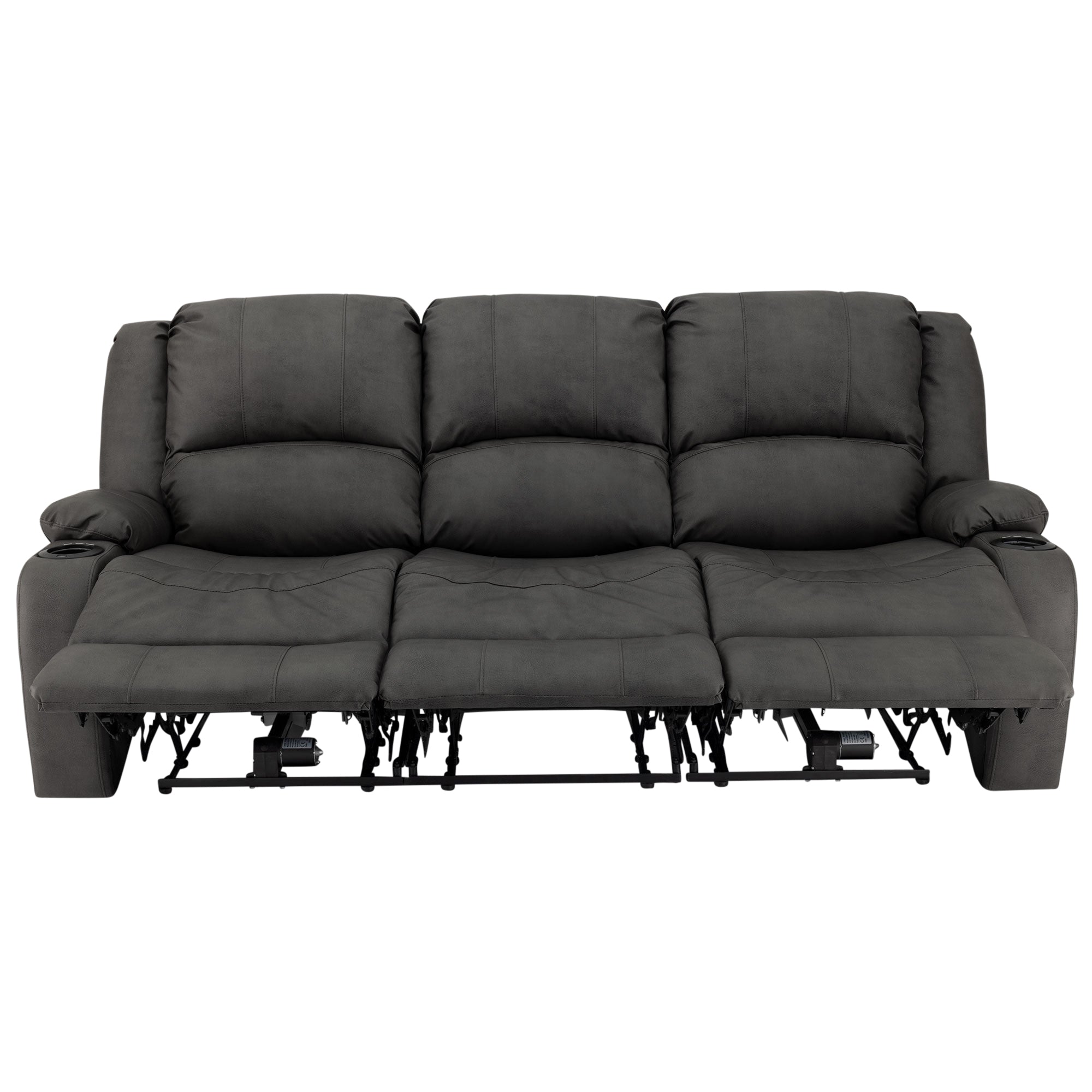 RecPro Charles 80" Powered Triple RV Wall Hugger Recliner Sofa RV Loveseat