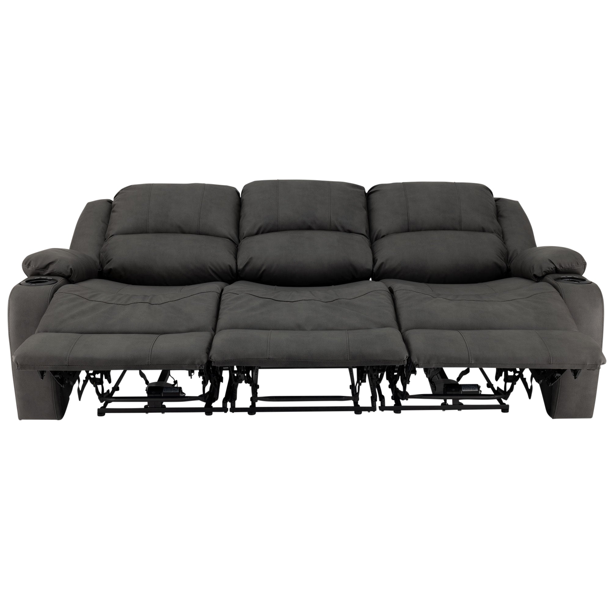 RecPro Charles 80" Powered Triple RV Wall Hugger Recliner Sofa RV Loveseat