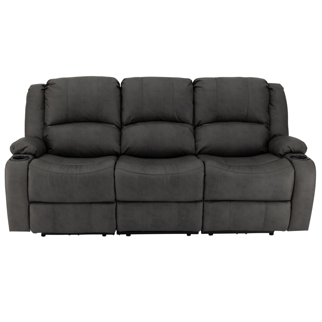 RecPro Charles 80" Powered Triple RV Wall Hugger Recliner Sofa RV Loveseat