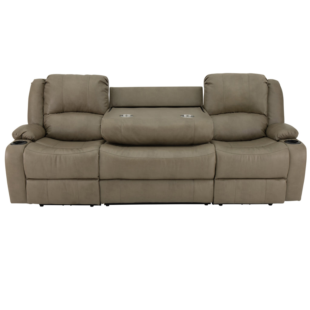 RecPro Charles 94" Powered Double RV Wall Hugger Recliner Sofa
